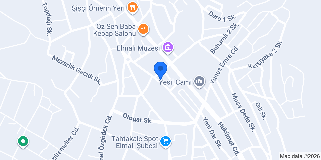 Özbudak elektrik konumu