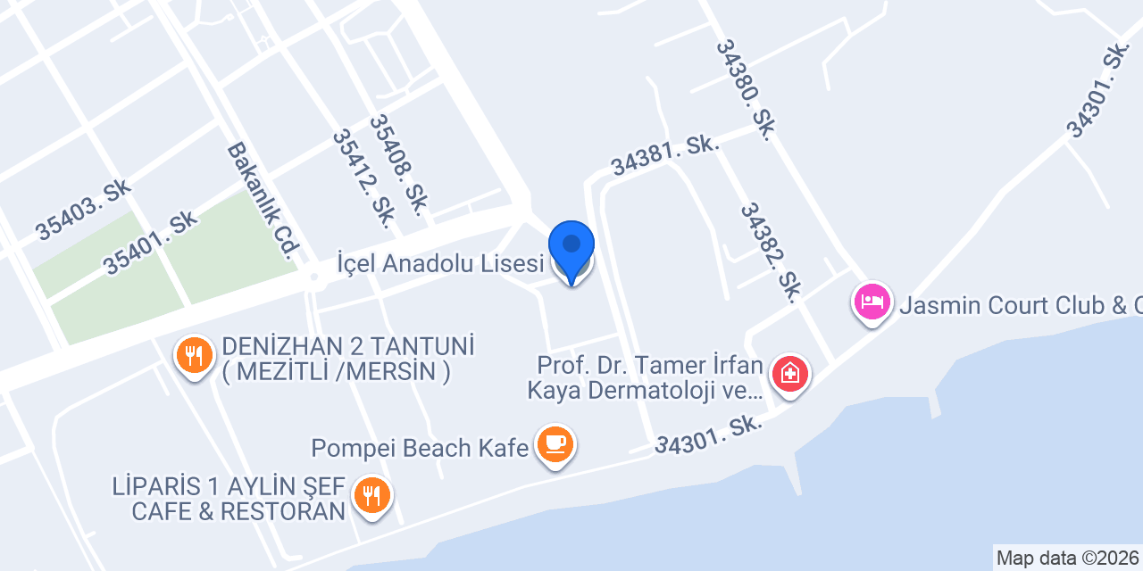 İçel Anadolu Lisesi konumu