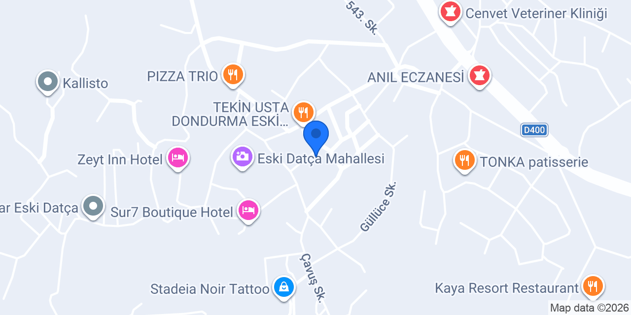 ESKİ DATÇA OTELLERİ (MASAL SUİTES) konumu