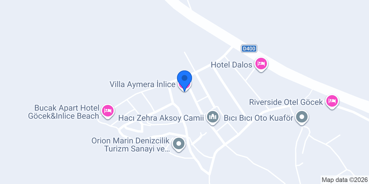 Villa Aymera İnlice konumu