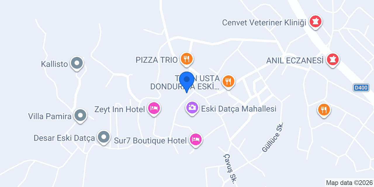 Mavi Eski Datca Restaurant konumu