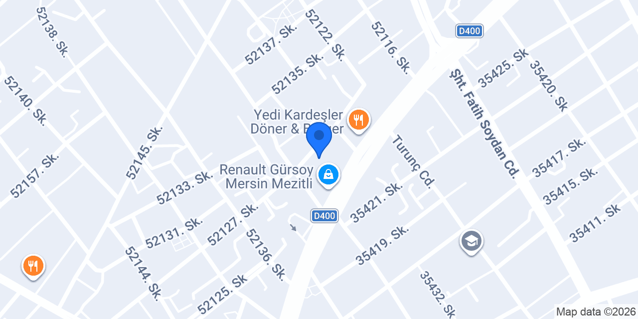 Sky Sense Mersin konumu