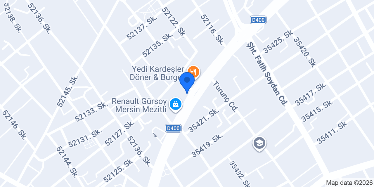 USTA DONERCİ MEZİTLİ konumu