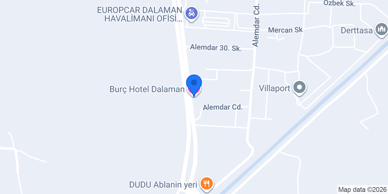 Burç Hotel Dalaman konumu