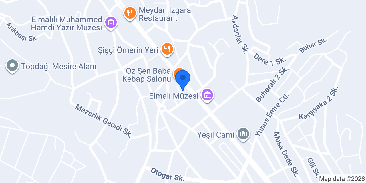 ELMALI HANIMELİ PİZZA CAFE konumu