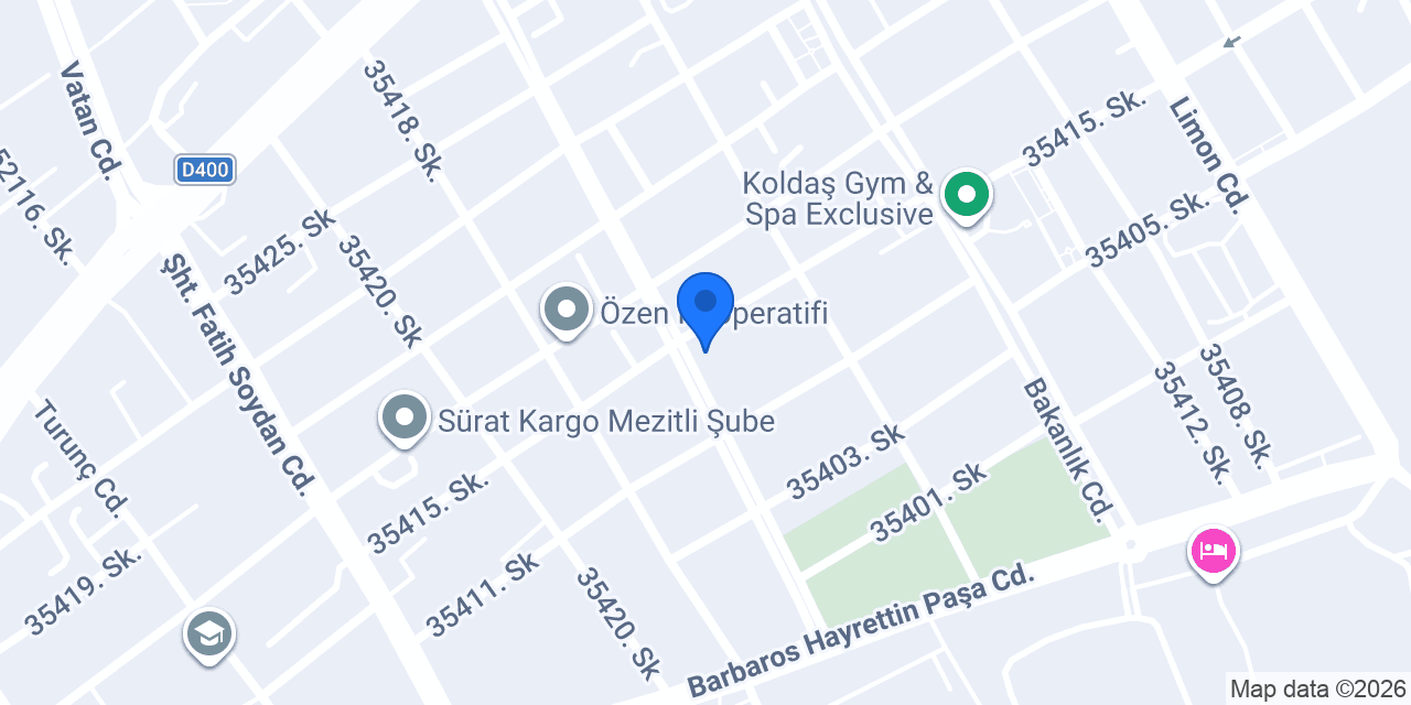Mersin Yıldız Masaj Salonu konumu