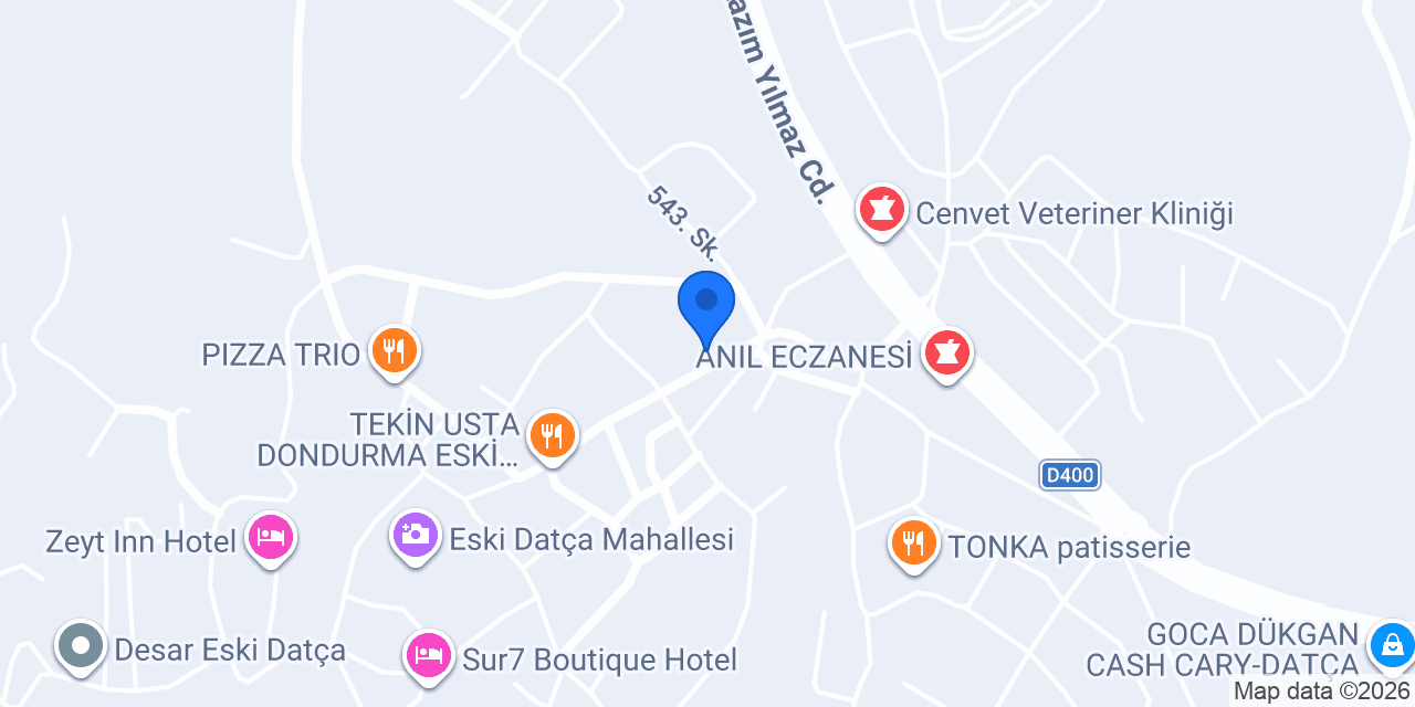Datça İlçe Milli Eğitim Müdürlüğü konumu