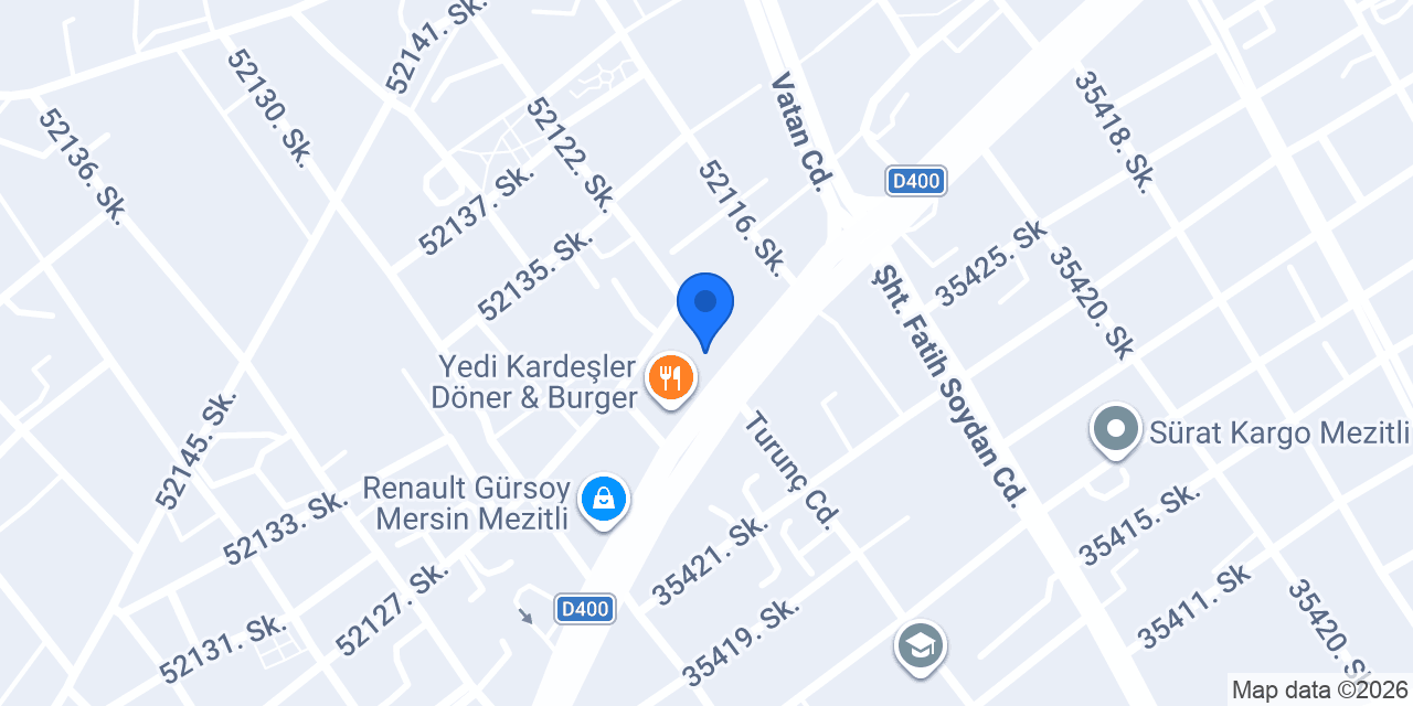 Mezitli Timaş Shell konumu
