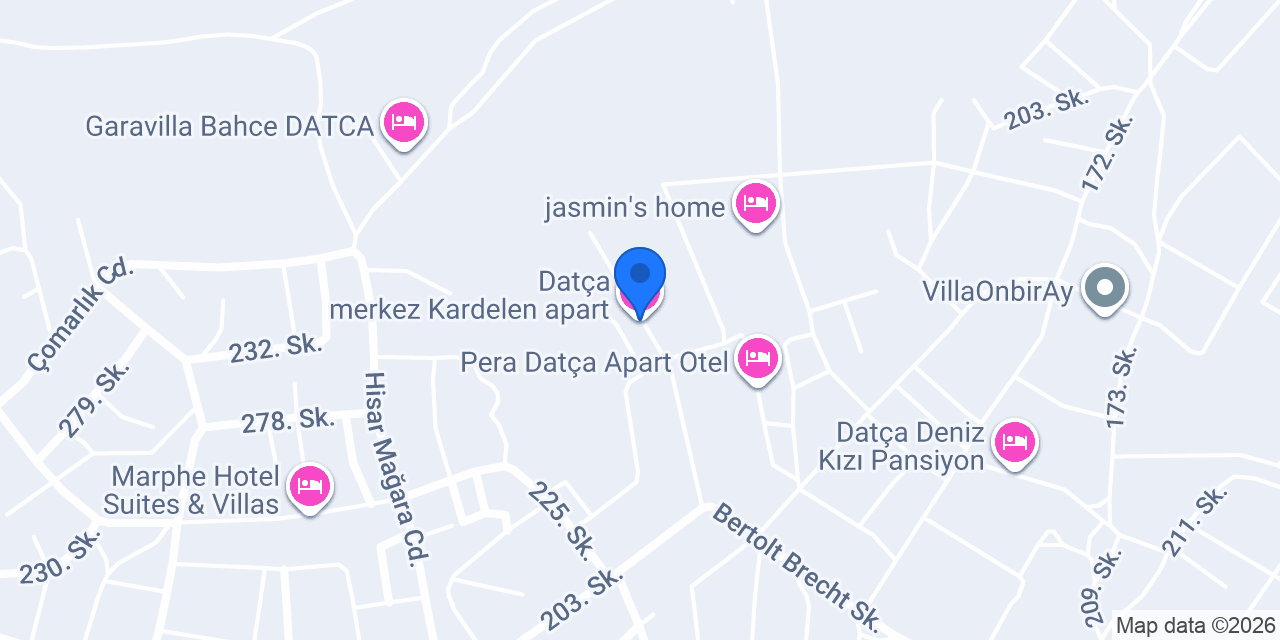 Datça merkez_Kardelen apart konumu