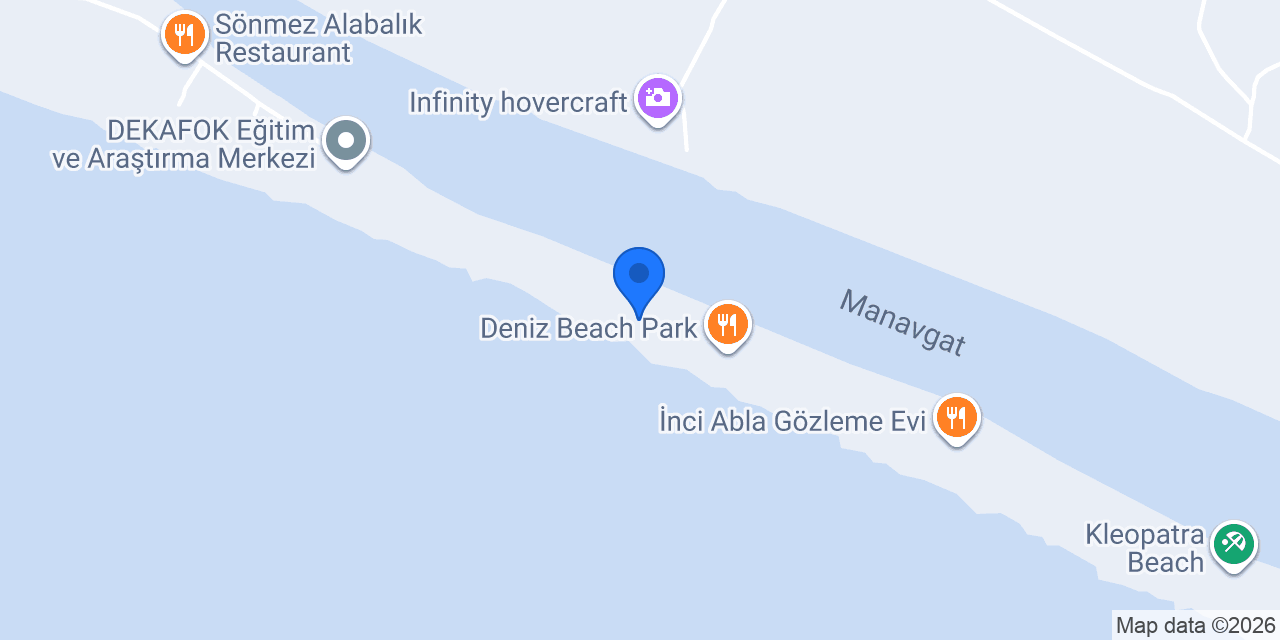 Daphne beach water sports konumu
