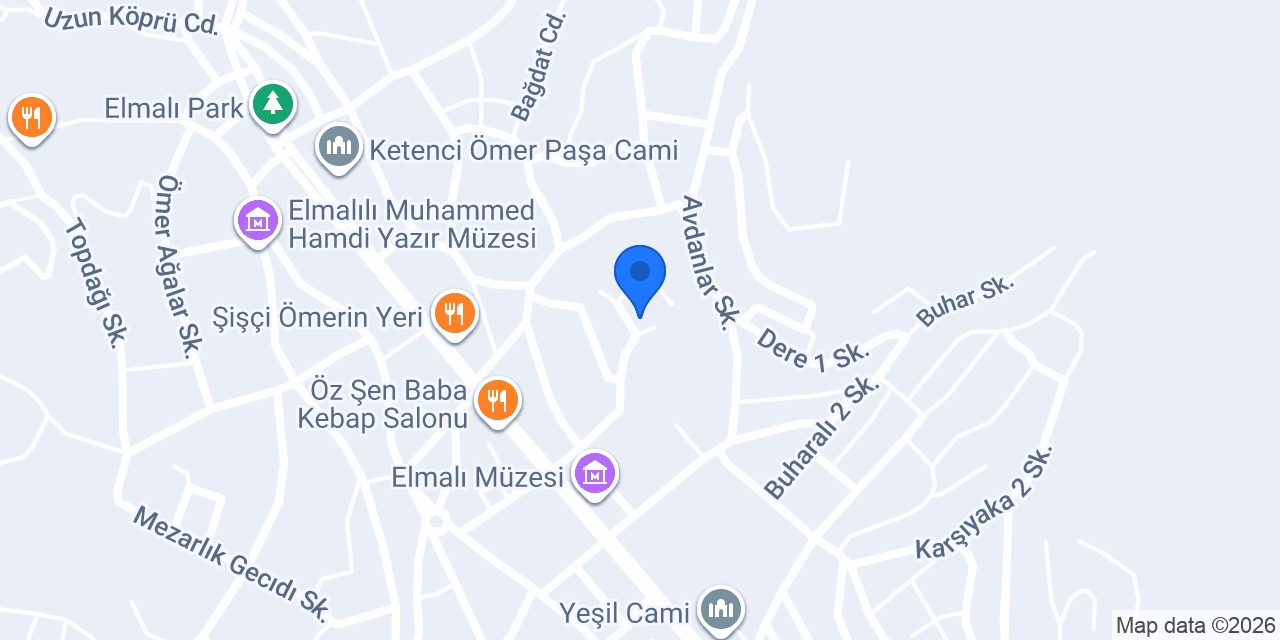 Elmalı İlçe Milli Eğitim Müdürlüğü konumu