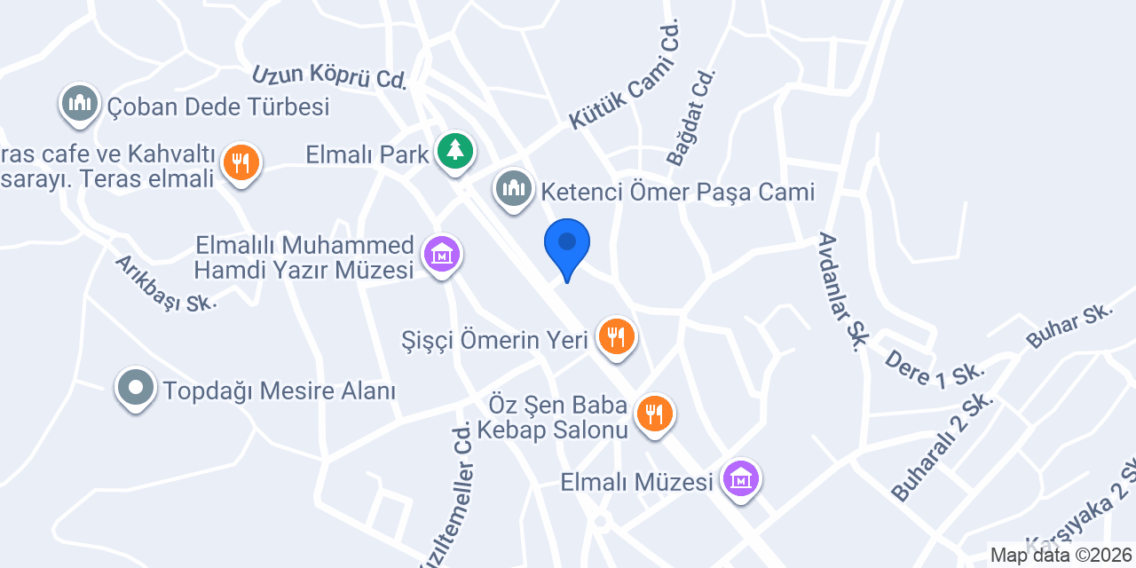 İmece Pizza konumu