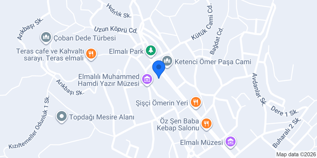 Avdanlıoğlu Eczanesi konumu