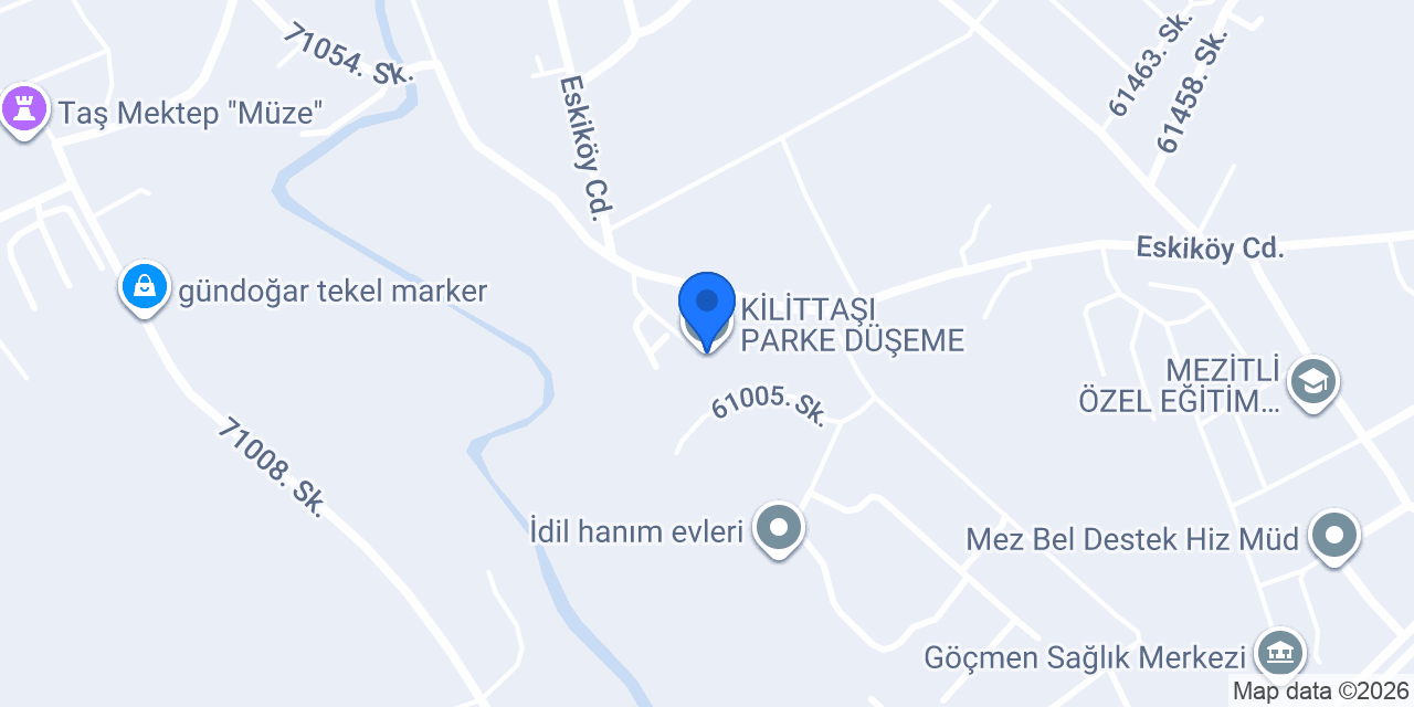 KİLİTTAŞI PARKE DÜŞEME konumu