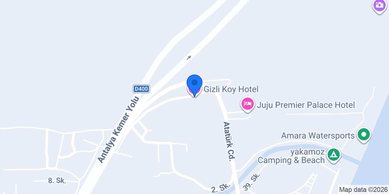 Gizli Koy Hotel konumu