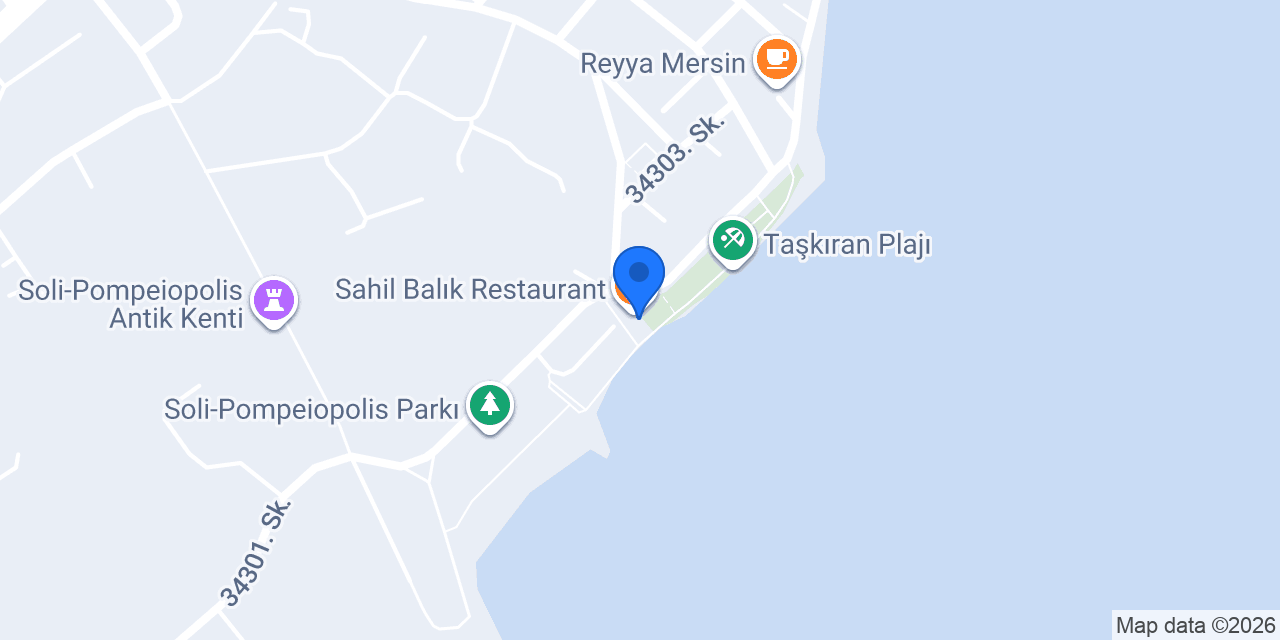 Sahil Balık Restaurant konumu