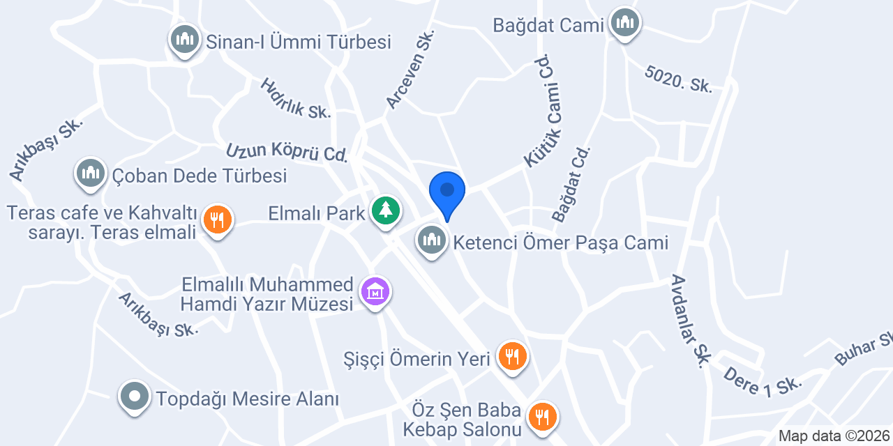 Elmalı Matbaası konumu
