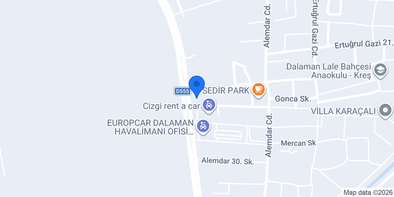 Fecar rent a car konumu
