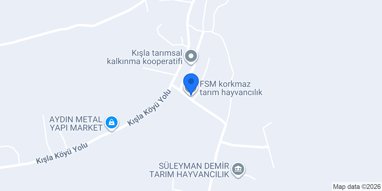 FSM korkmaz tarım hayvancılık konumu