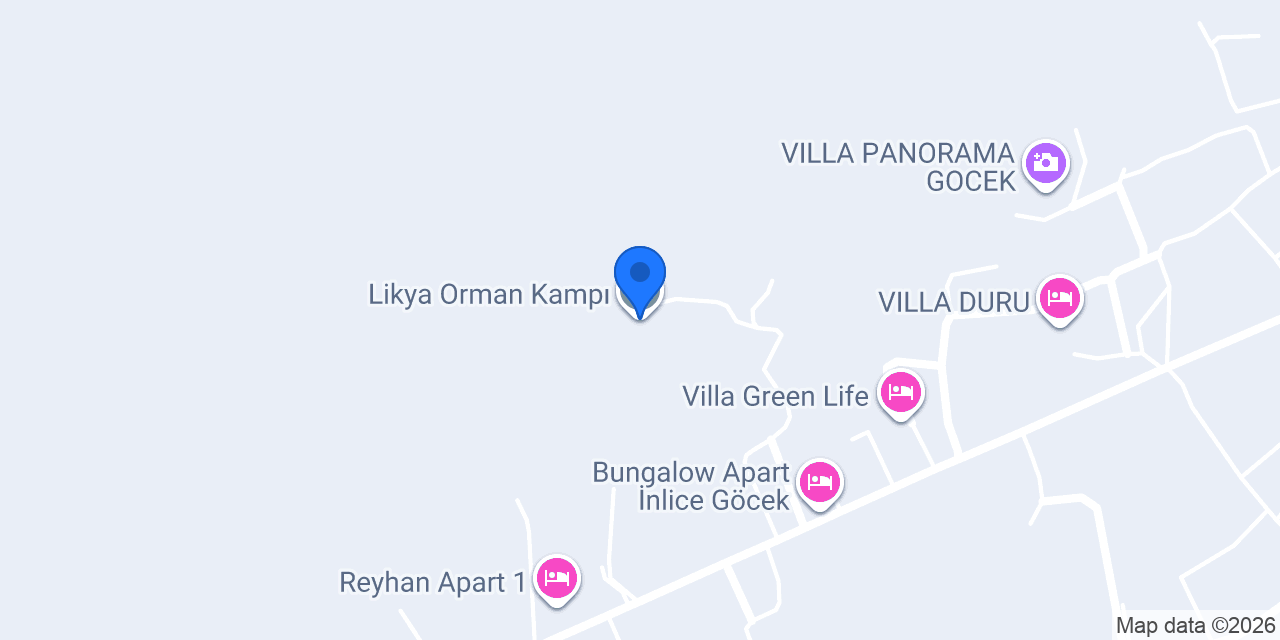 Likya Orman Kampı konumu