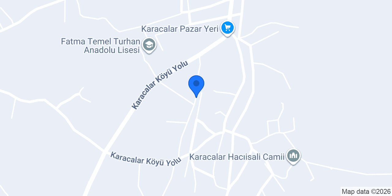 Karacalar İlkokulu konumu