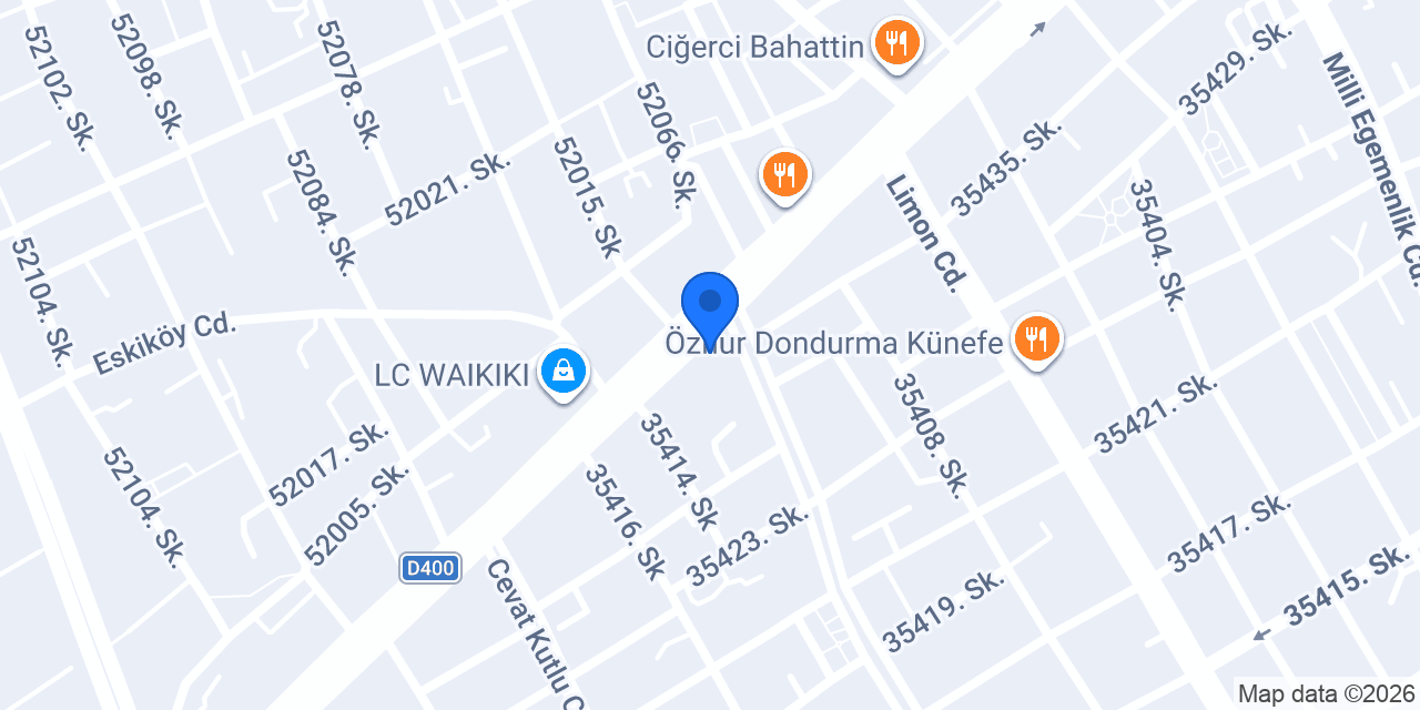 Türkiye Finans Mezitli Şubesi konumu
