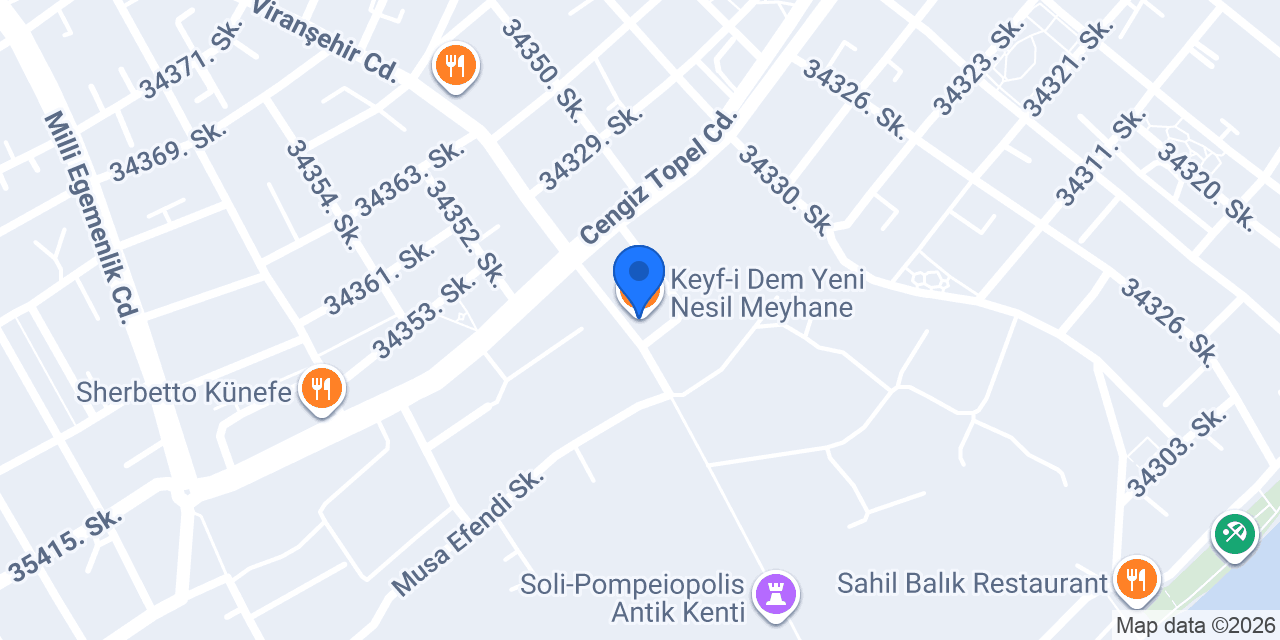 Keyf-i Dem Yeni Nesil Meyhane konumu