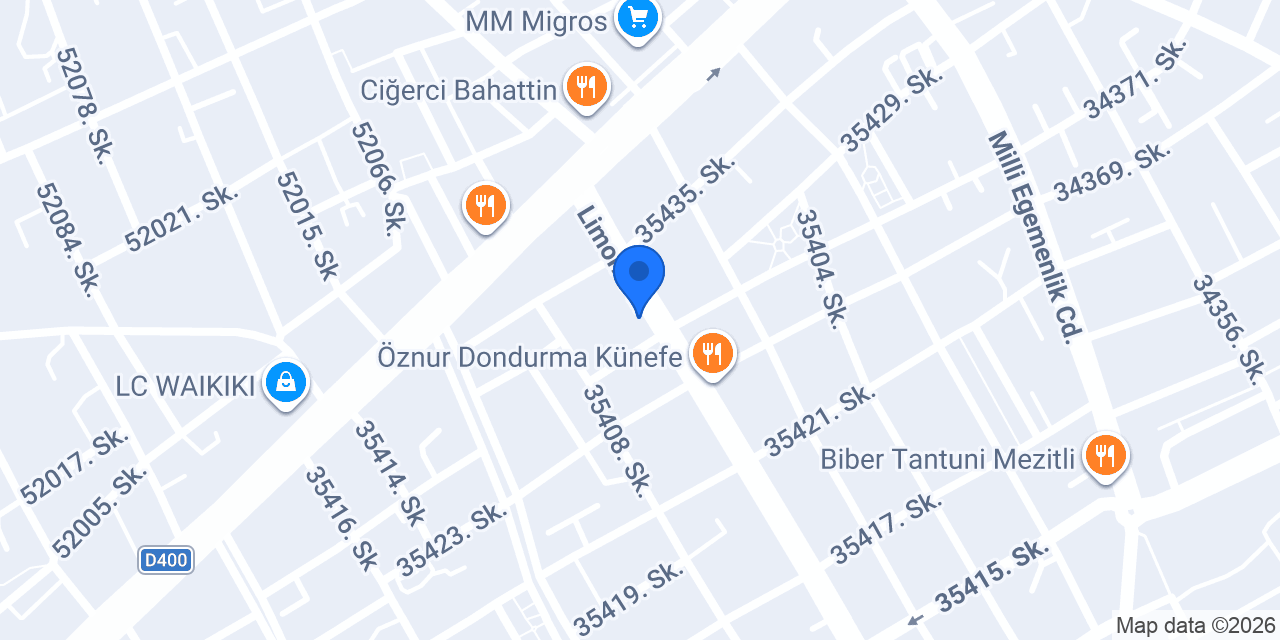 Gaziantep Dürüm evi konumu
