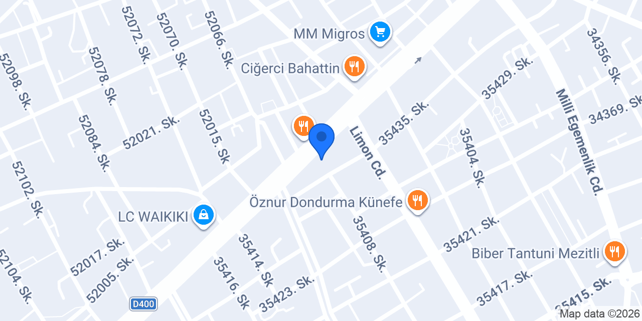 Emlak Katılım Mezitli Şubesi konumu