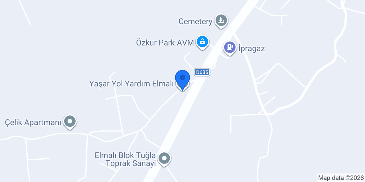 Yaşar Yol Yardım Elmalı konumu