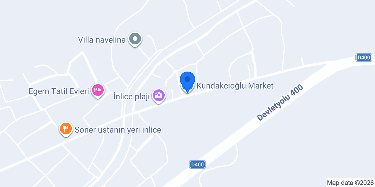 Kundakcıoğlu Market konumu
