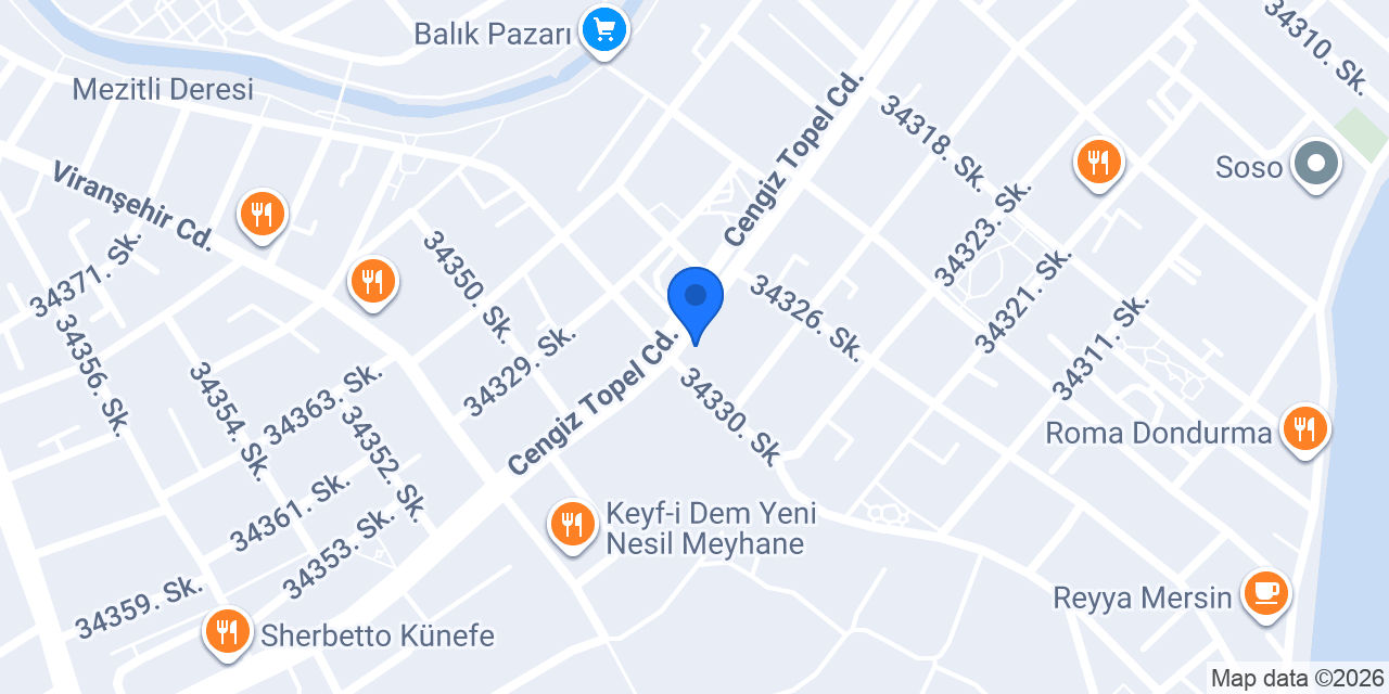 Terra Pizza - Mezitli Babil konumu