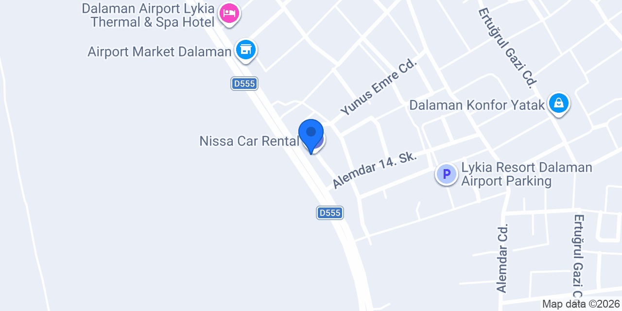 Nissa Car Rental konumu