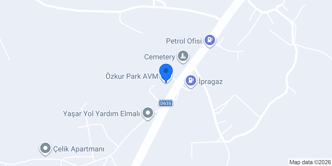 Özkur Park AVM konumu