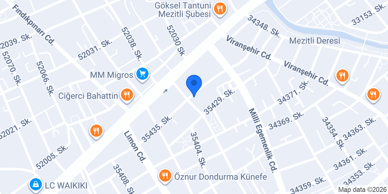 Eraslan Erkek Kuaförü konumu