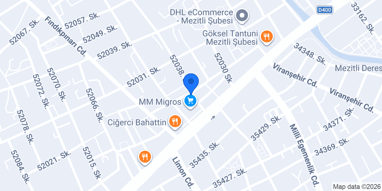 Mezitli Yonca Taksi konumu