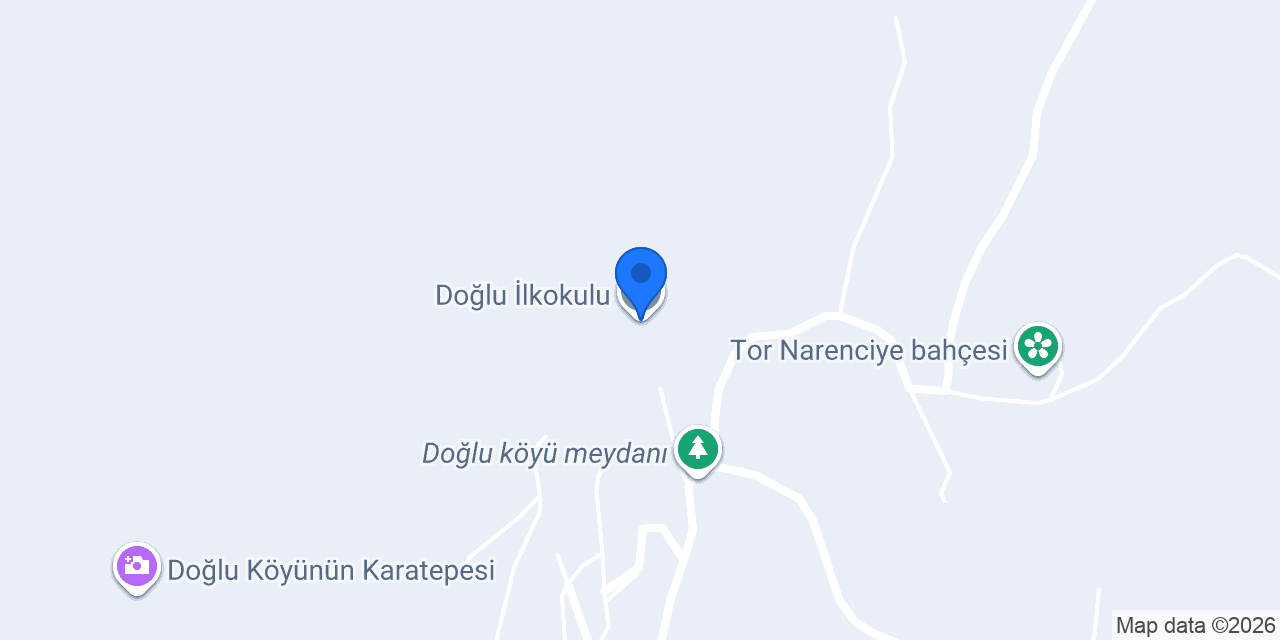 Doğlu İlkokulu konumu