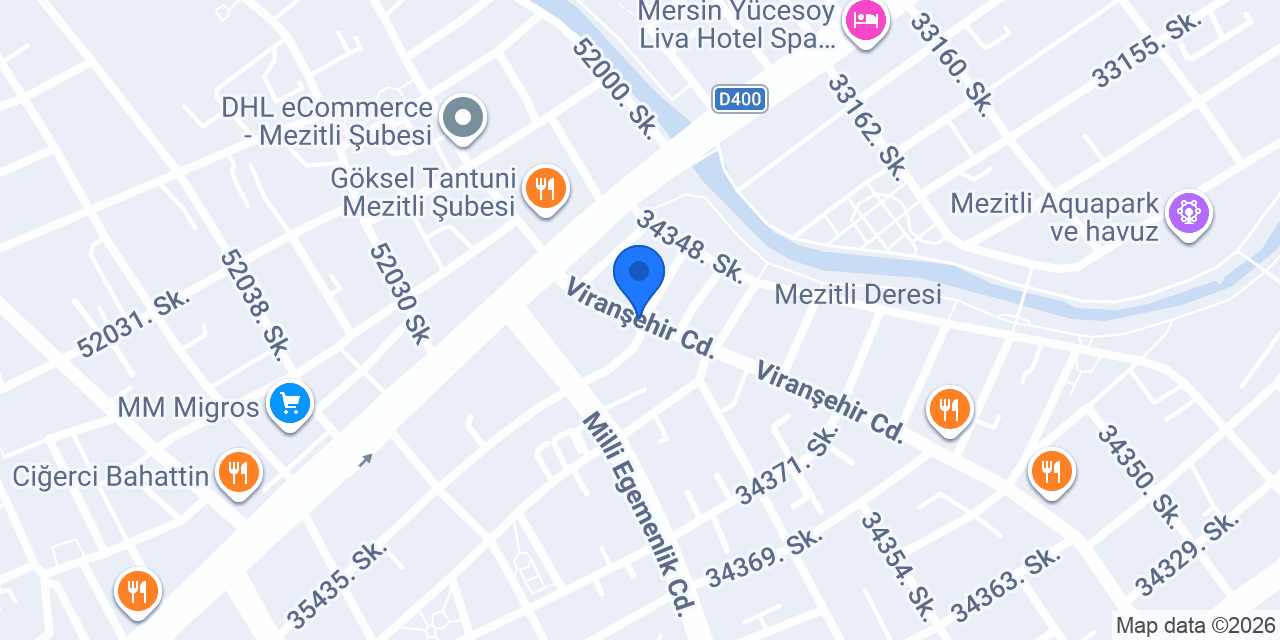 Mezitli Viranşehir Taksi konumu