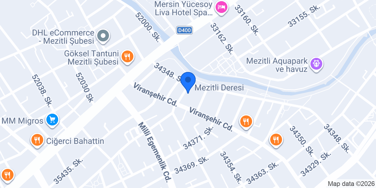 Hasan usta Tantuni döner mezitli konumu