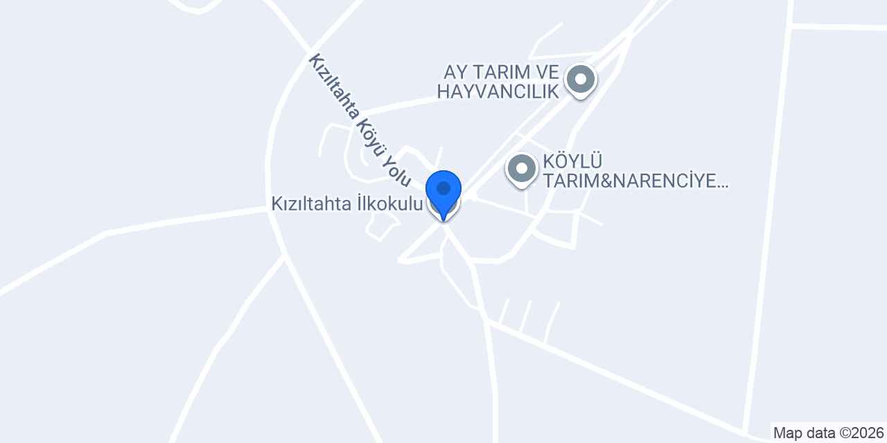 Kızıltahta İlkokulu konumu