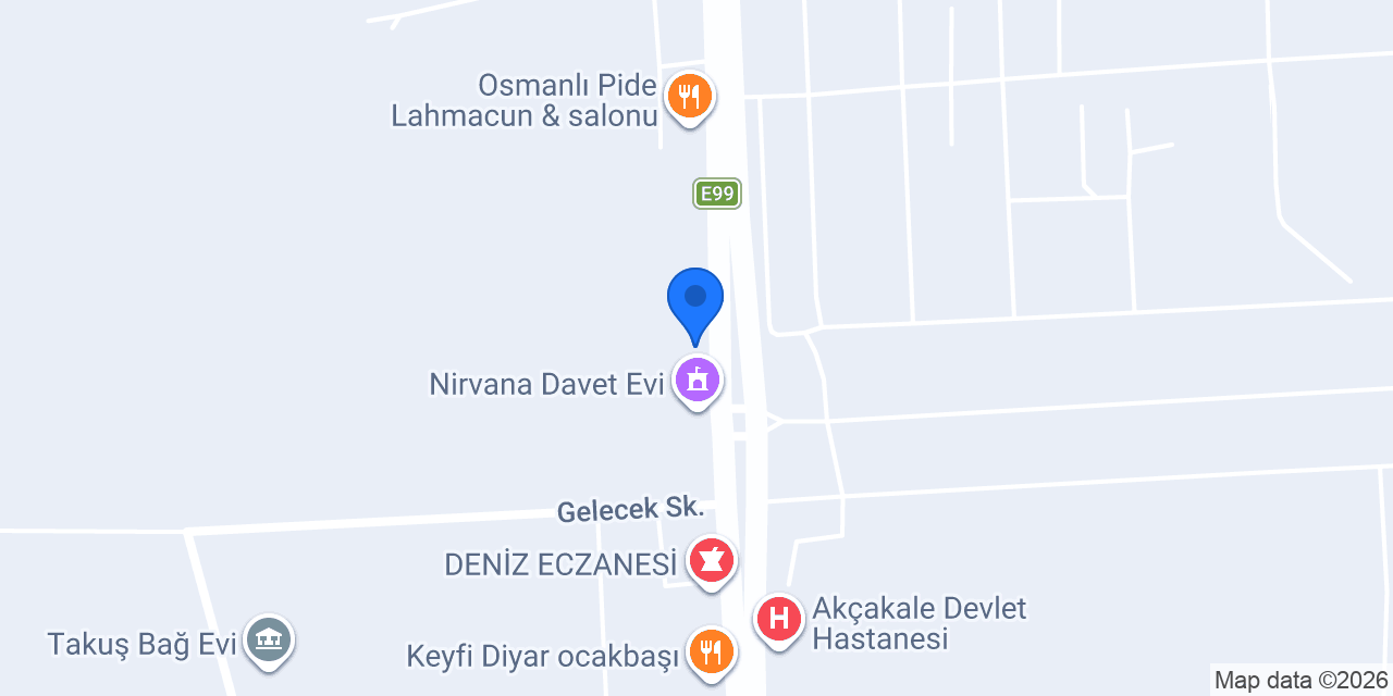 Takuş Büyük Cami konumu