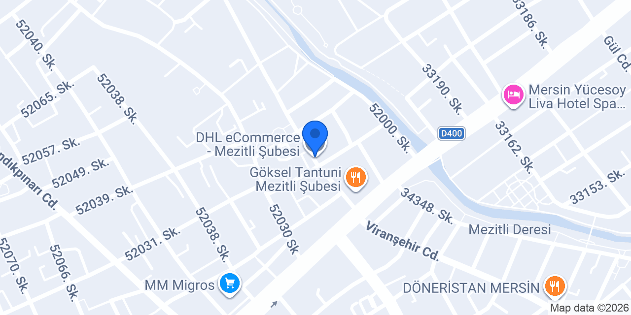 DHL eCommerce - Mezitli Şubesi konumu