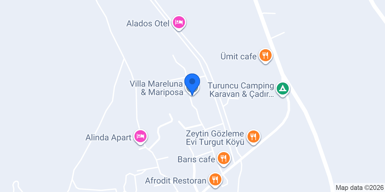 Villa Mareluna & Mariposa konumu