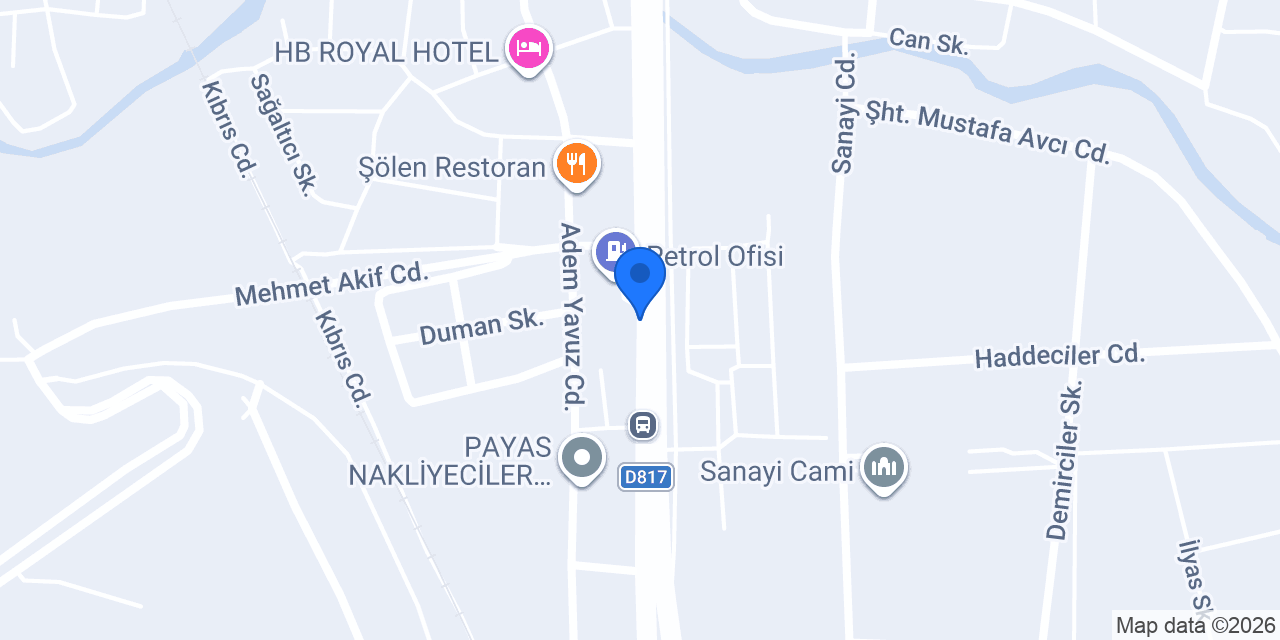 Saraç Otel konumu