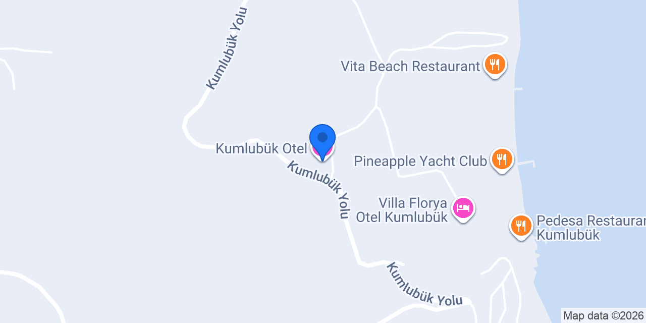 Kumlubük Otel konumu