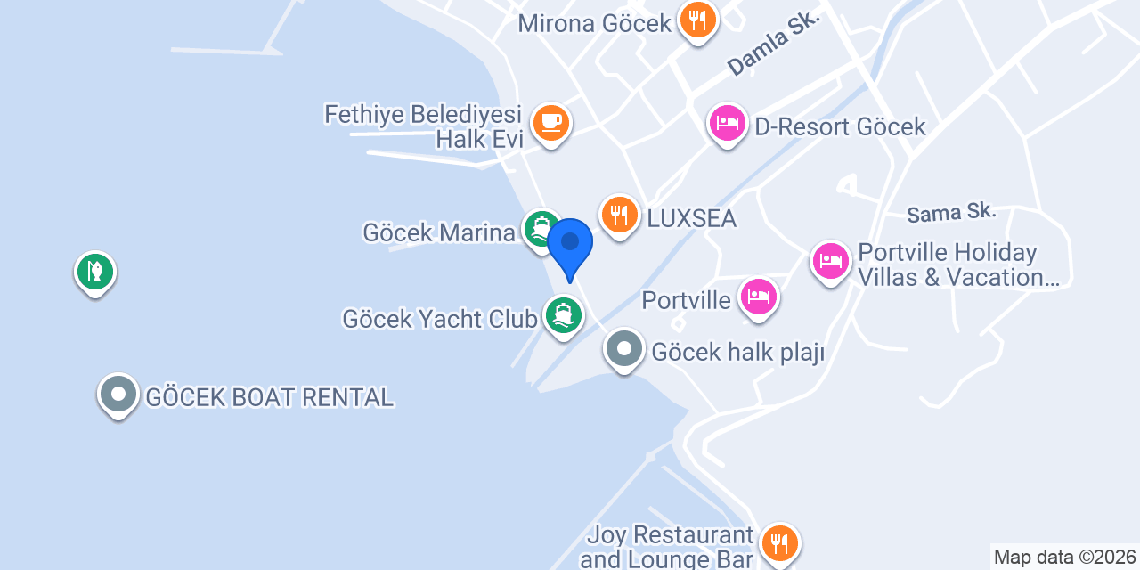 Göcek waffle konumu