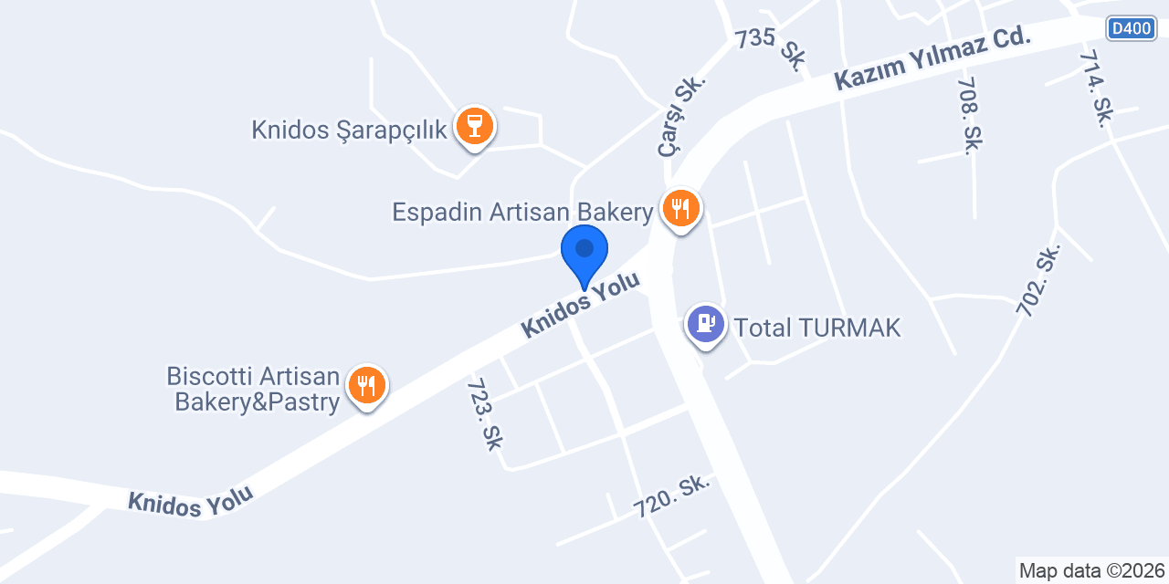 KNİDOS ANTİK konumu