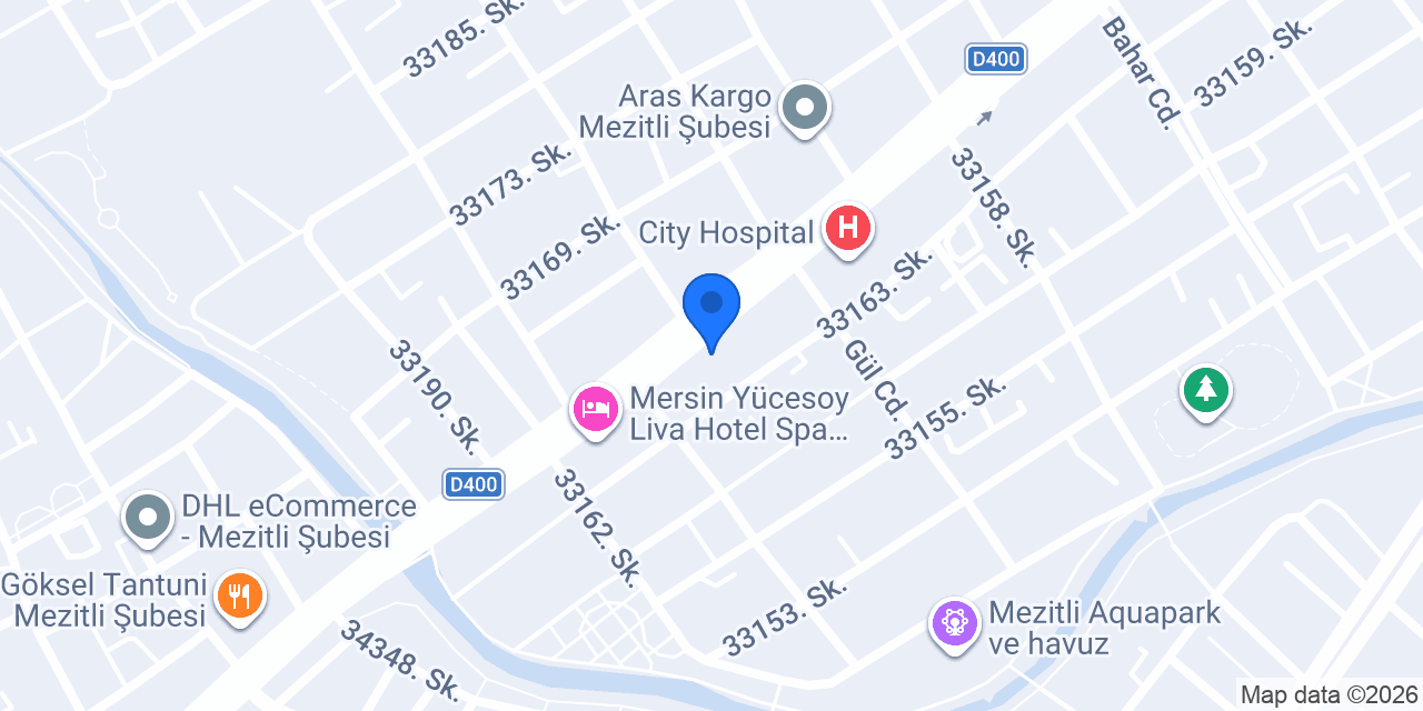 Kafka Kitabevi Mezitli Şubesi konumu