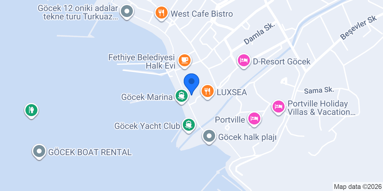 Marina Bay Göcek konumu