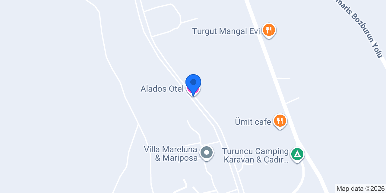 Alados Otel konumu